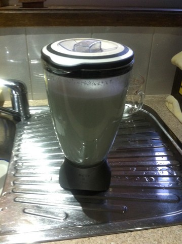 After whizzing up in the blender